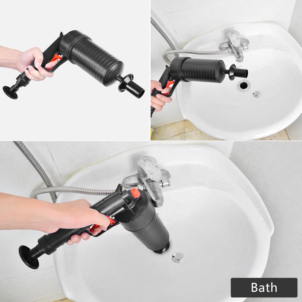 Toilet Lucht Pomp - Hoge Druk Afvoer Ontstopper - Handmatige Gootsteen Plunger voor Badkamer Leidingen