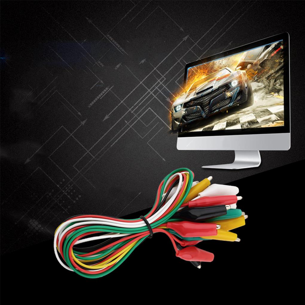 10pcs Alligator Clips Cable Double-ended Alligator Test Leads Wires Jumper Wires Cable double-ended alligator clips