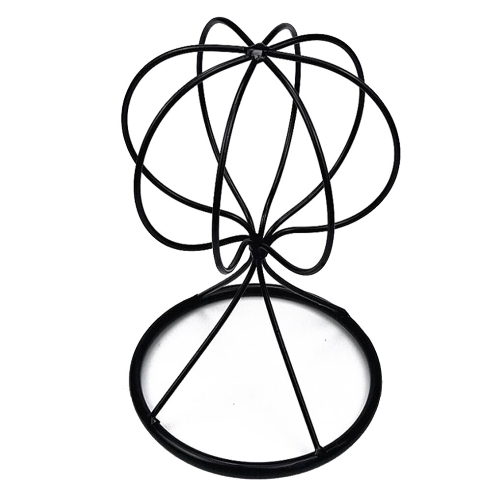 Metall skrivebord dekorative parykker oppheng lue hjelm lokk solhatt vise holder stativ: 22cm