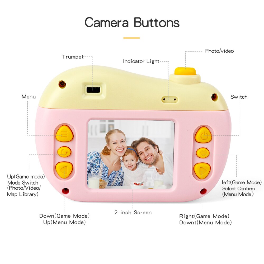 Kinderen Educatieve Peuter Speelgoed Foto Camera Kids Mini Digitale Speelgoed Camera Met Fotografie Cadeaus voor Kinderen Speelgoed Camera