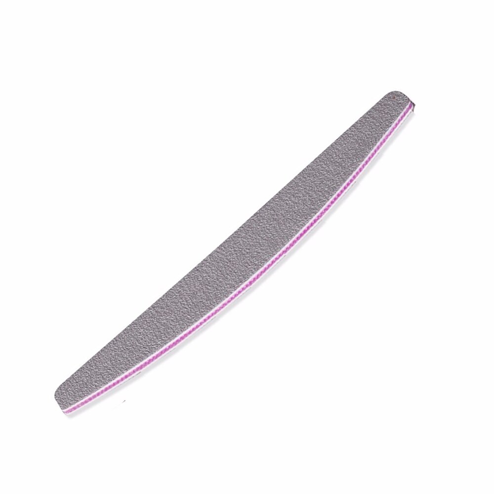 Nagelvijl Nail Buffer Wasbaar Slijpen Polijsten Schuren Buffing Manicure Pedicure Nail Art Gereedschap Professionele Nagelvijlen: 1pcs Gray