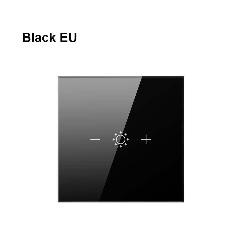 AVATTO Tuya Led Touch Wifi Dimmer Light Switch, Smart Strip Bulb Dimmer Switch with APP, Voice Remote for Alexa, Google Home: EU Black DMS01