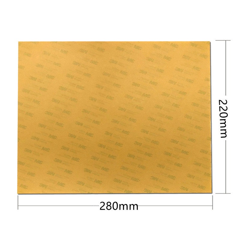 FLEXBED Upgrade 220x280mm Flex Spring Steel Sheet with PEI Build Surface for Tevo Tarantula (Extra Large) 3D Printer Bed