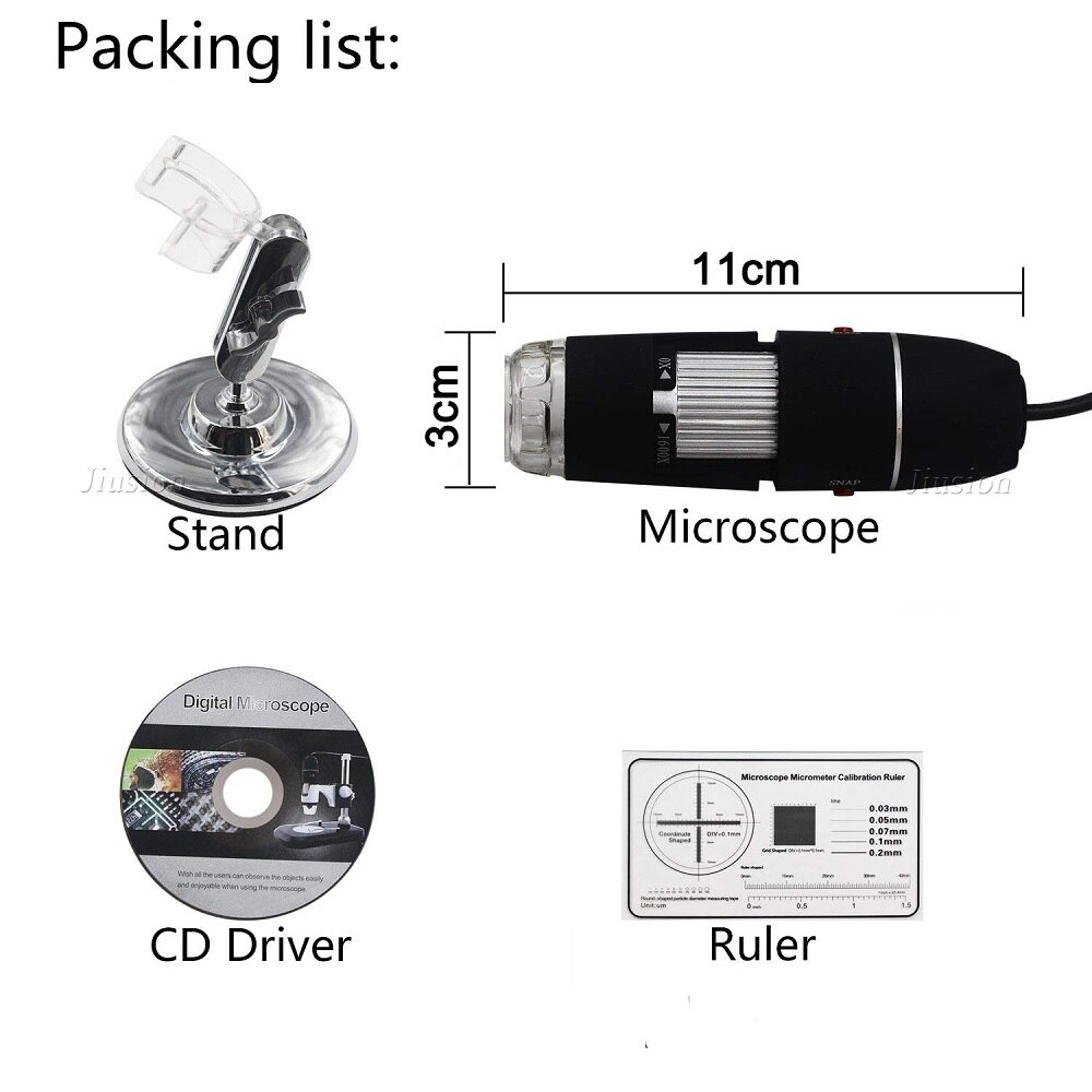 40 to 1600x usb digital mikroskop håndholdt mini kamera lodning stereo elektronisk endoskop lup stativ til samsung ect