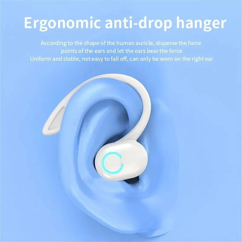 Bluetooth-Headset, Ohrbügel-Typ, geringe Verzögerung, Rauschunterdrückung, Einzelohr, Sport, Business, kabelloses Headset