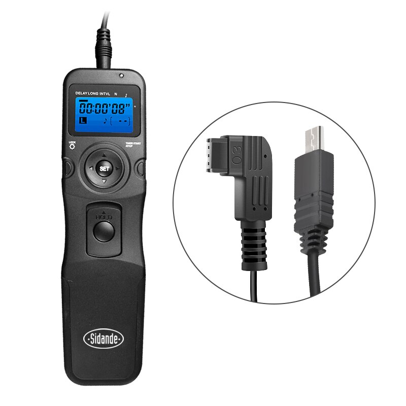 Sidande RS-7100LCD Timer Shutter Release Remote Control for Canon EOS 1300D 1100D 1200D 1000D 100D 350D 500D 550D 650D 700D 750D: RST7100S