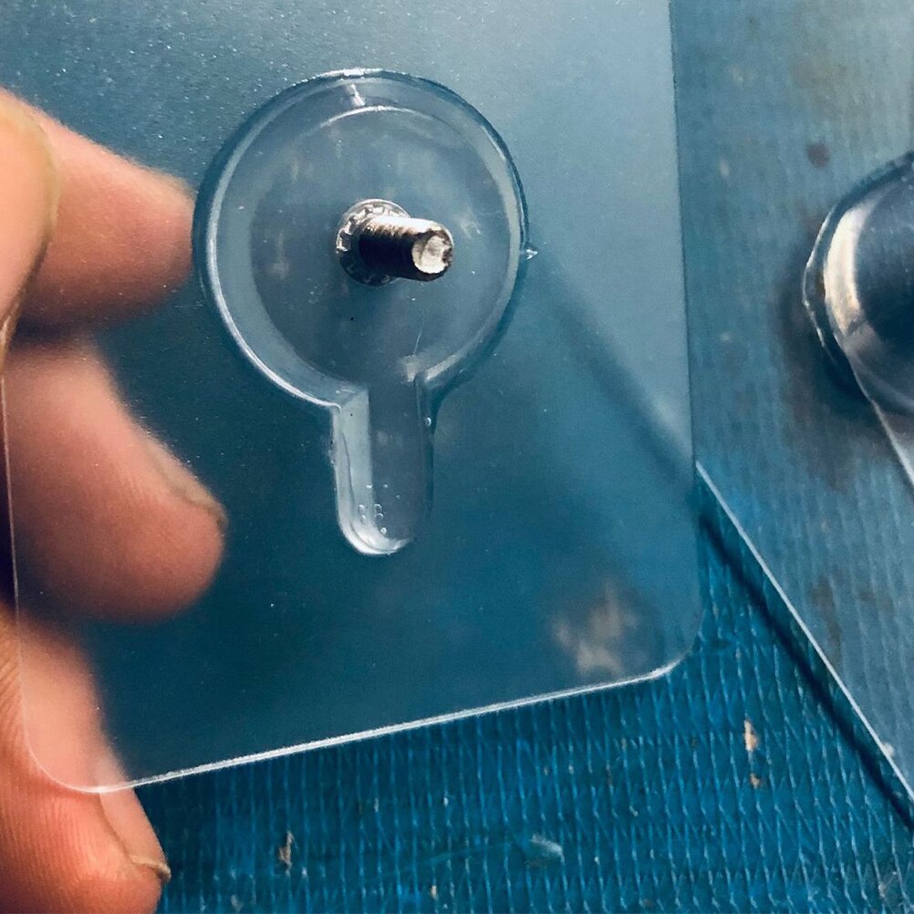 12PCS Picture Nails Traceless Acrylic Invisible Picture Hooks Photo Frame Nails for Home