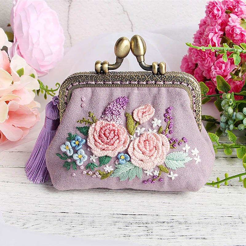 Jywmsc 2025 Zomer Clutch Portemonnee Voor Vrouwen Bloemen Kralen