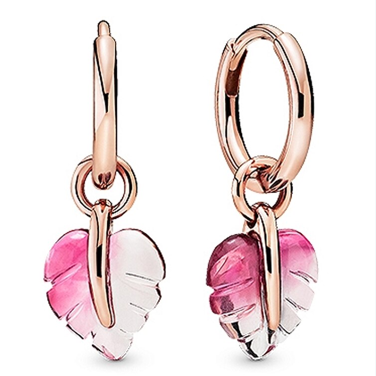 925 Sterling Zilveren Asymmetrische Alluearring Hart Spirituele Veren Kleine Harten Van Pan Earring Voor Vrouwen Mode-sieraden: 13