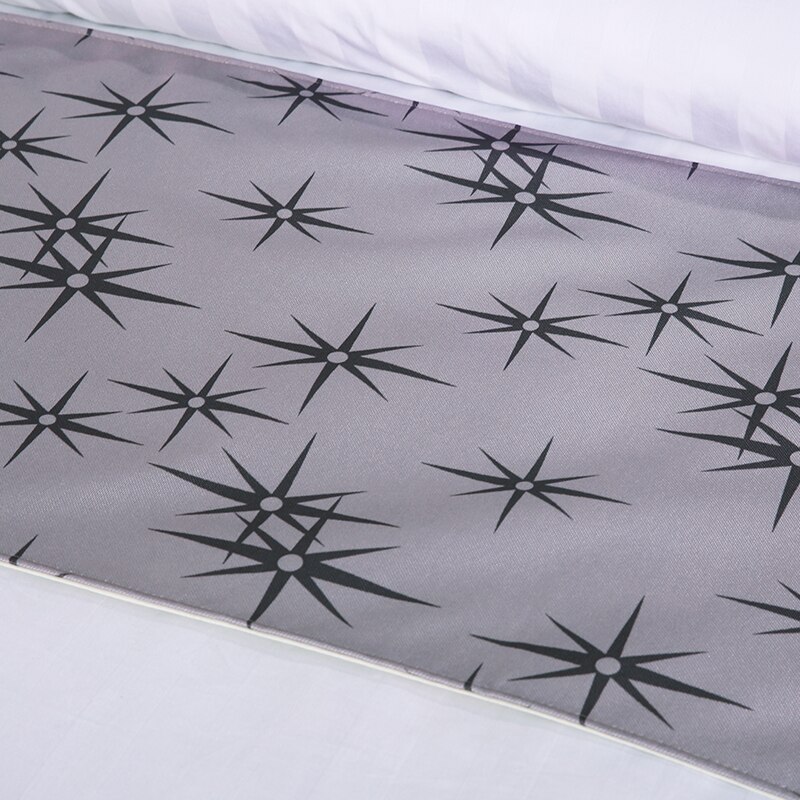 Cilected polyester seng løper hotell sengetøy dekorasjon dobbelt lag sengeteppe beskytter enkelt queen king bed haletrekk håndkle