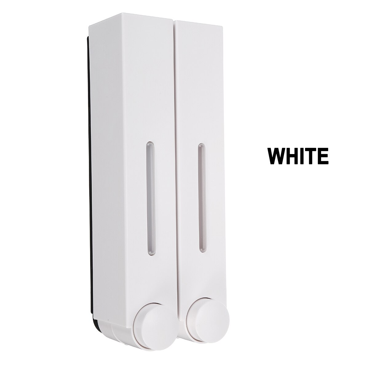 Single/Double 350ml Liquid Soap Dispenser Hand Touch Wall Mounted Liquid Soap Container Shower Bottle For Kitchen Bathroom Hotel: Double White