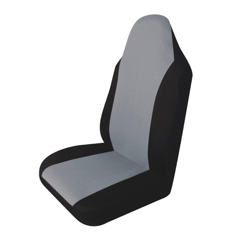 1 Uds cubierta universal de asiento de coche cubiertas de malla doble automotrices duraderas Protector de asiento de coche cojín apto para la mayoría de los accesorios de automóviles: Gris
