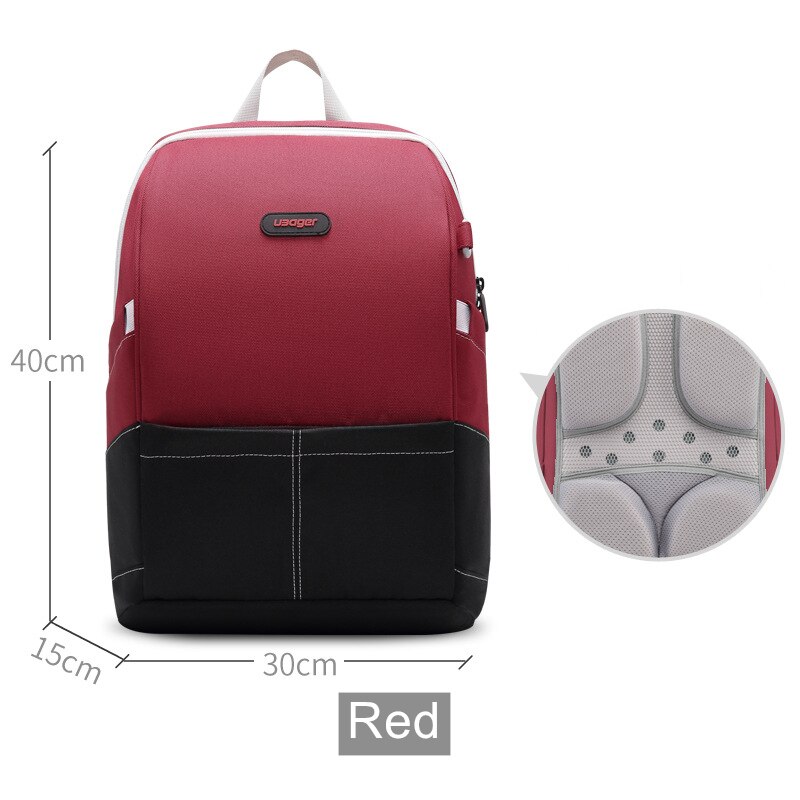 Rainbow girl Korean version of the school bag primary school boys and girls shoulder bag spine reduction children backpack: Crimson