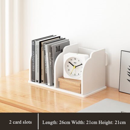 Plast bogreol bordplade bogholder hylde opbevaring organizer fil papir magasin rack organizer bogreol kontor boligartikler: -en