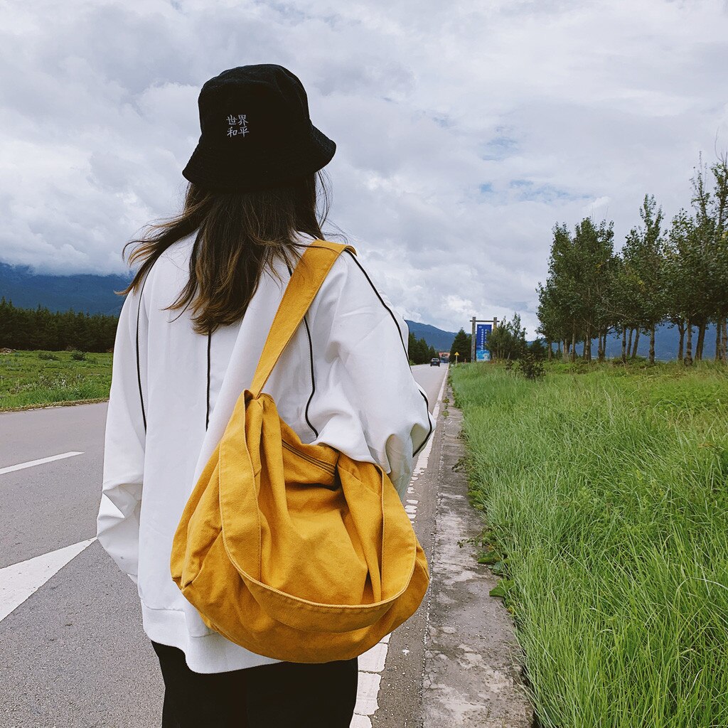 Ocardian Handtassen Vrouwen Bag Vrouwelijke Canvas Doek Schoudertas Milieu Opslag Handtas Herbruikbare Opvouwbaar Eco Bakken O10
