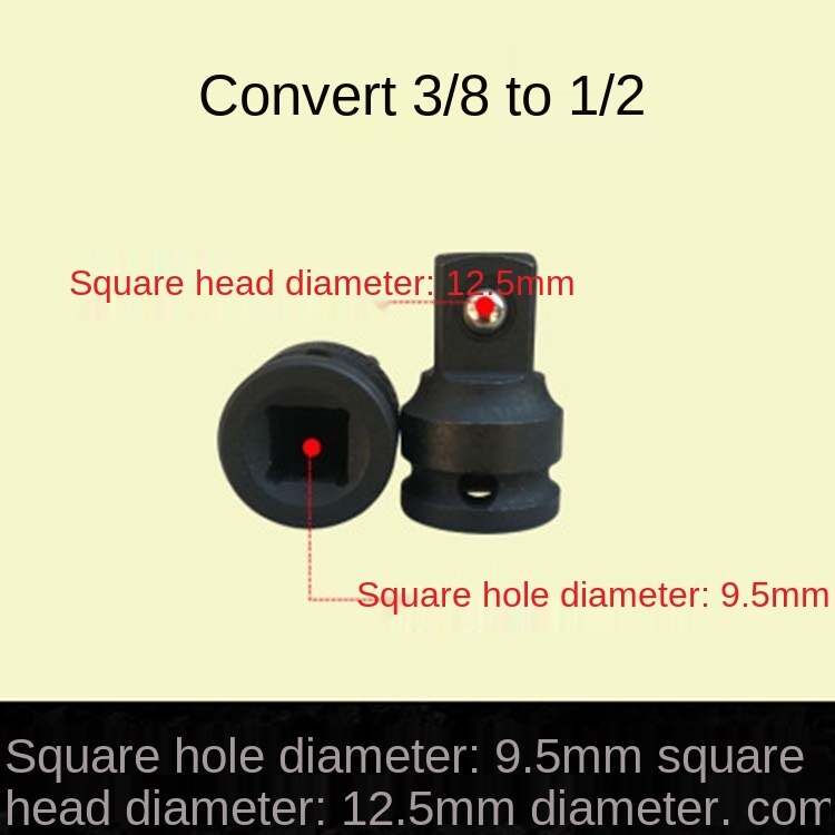 1PCS 1/2 3/4 1 Inch Drive Impact Socket Adapeter Cr-Mo Air Impact Adapter Converter Reducer Joint Converter Repair Tools: 3-8 to 1-2