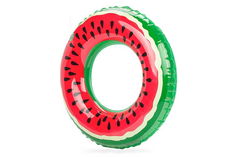 Pool flyder dejlig vandmelon svømmering voksen/barn tyk svømmering flyderinge oppustelig legetøj redningskrans 60 ~ 90cm pvc