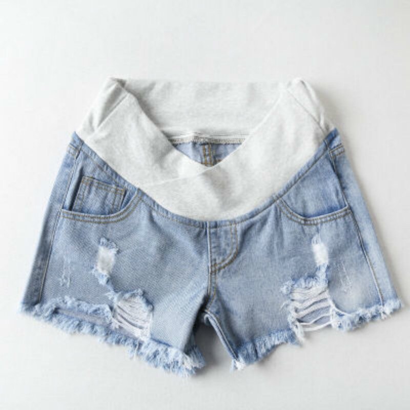 Gravid kvinde shorts sommer udendørstøj lavtaljede cowboyshorts gravid kvinde sommertøj sæson løs gravid kvinde