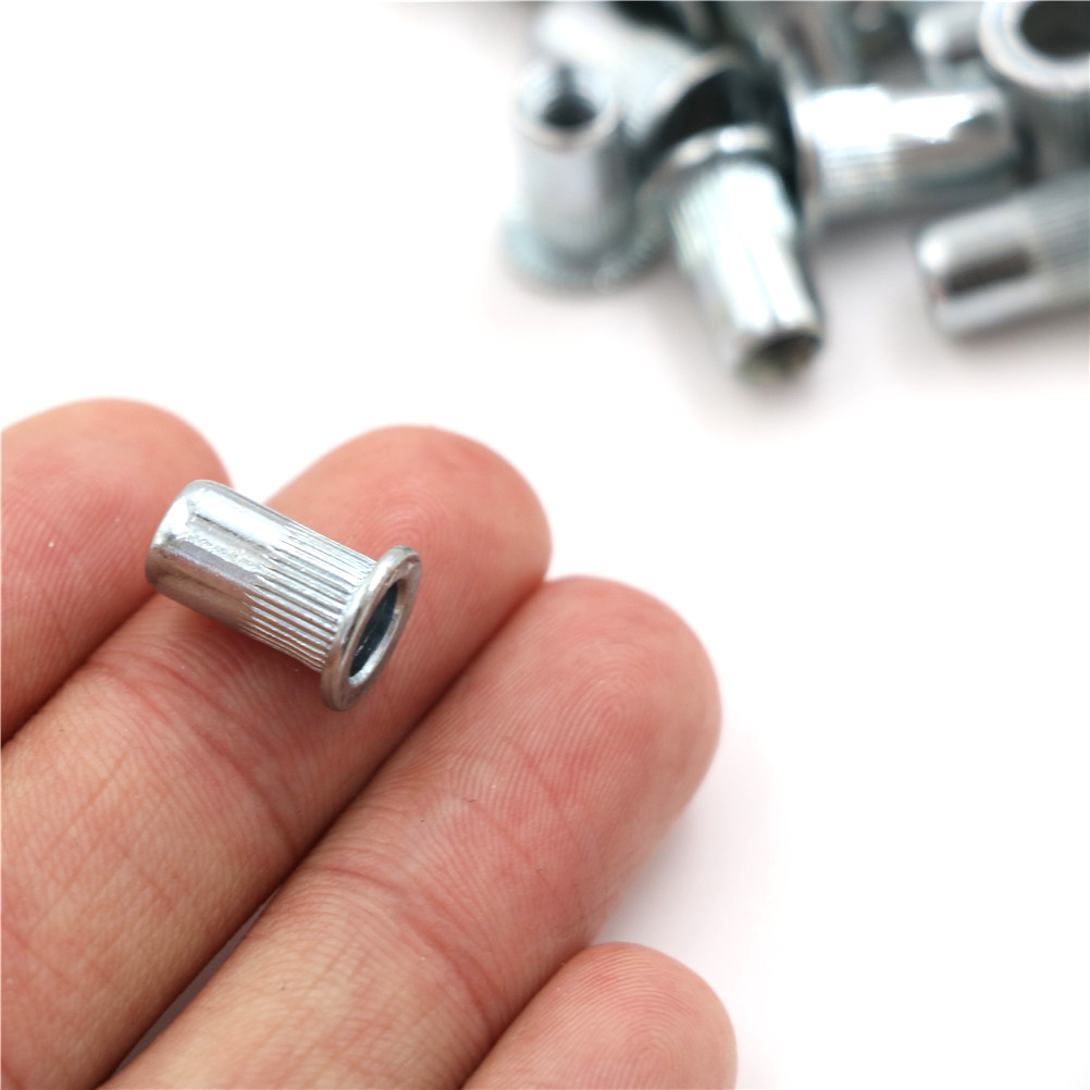 20 piezas 50 Uds 100 Uds aleación de aluminio Rivnut cabeza plana remache roscado inserto Nutsert tapa remache tuerca M3 M4 M5 M6 M8 M10