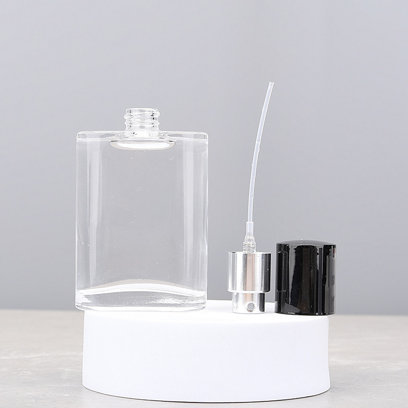 Botellas de Perfume vacías de 5 uds, botellas de Spray de Perfume de vidrio de 50 ML, subembotellado de muestra de fragancia de alta gama con tapa de rosca portátil de viaje