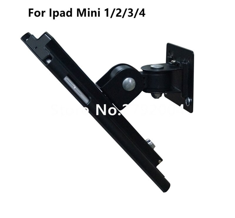 Fit for iPad mini1 2 3 4 wall mount stand metal case display retail bracket tablet pc lock holder support Adjust the Any angle