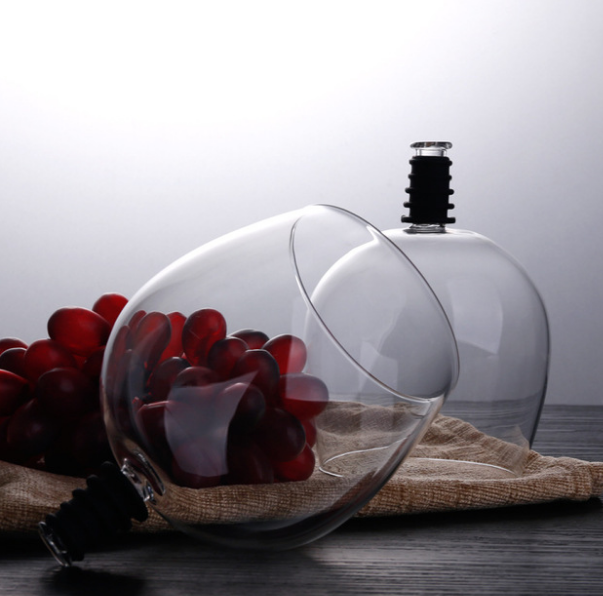 Barware transparent direkt till dricksvinsdekantsglaskopp packad i vinflaskproppsverktyg