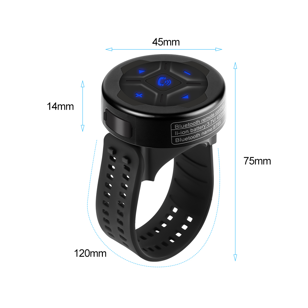 Car Steering Wheel Bluetooth Remote Control Wireless Media Button Multimedia for Android IOS Smartphone Car Kit