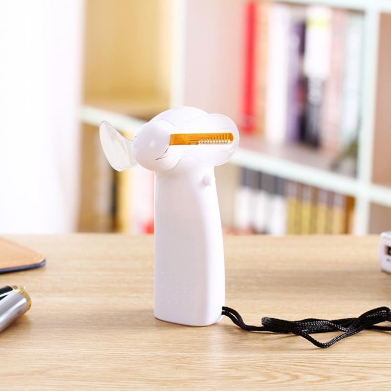 Mini USB Handheld Fan Gadgets Flashing I Love You LED Cooler Desktop Cooling Fan with Characters Messages