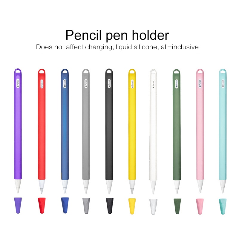 10 farben Weichen Silikon Kompatibel für Apple Bleistift Fall Kompatibel für iPad Tablet Touch Pen Stylus Schutzhülle Abdeckung