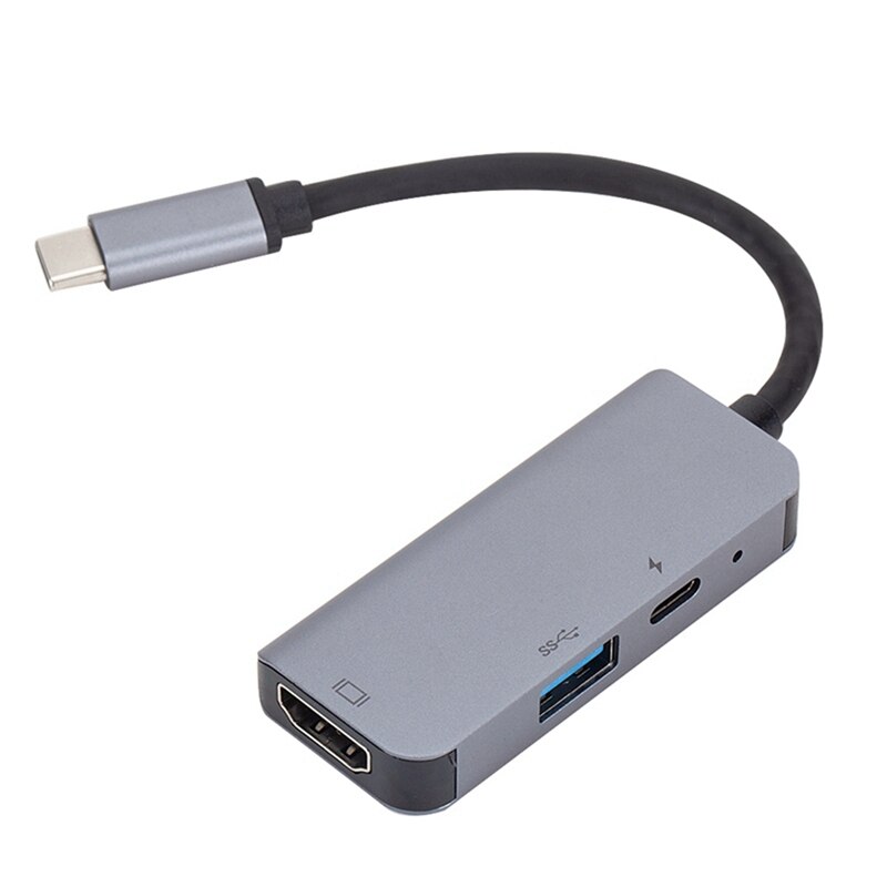 3pz Tipo C a 3.5mm per Cuffie o Adattatore & 1x USB3.1 Tipo-C a HDMI centro DP attracco stazione USB-C Adattatore di Interfaccia