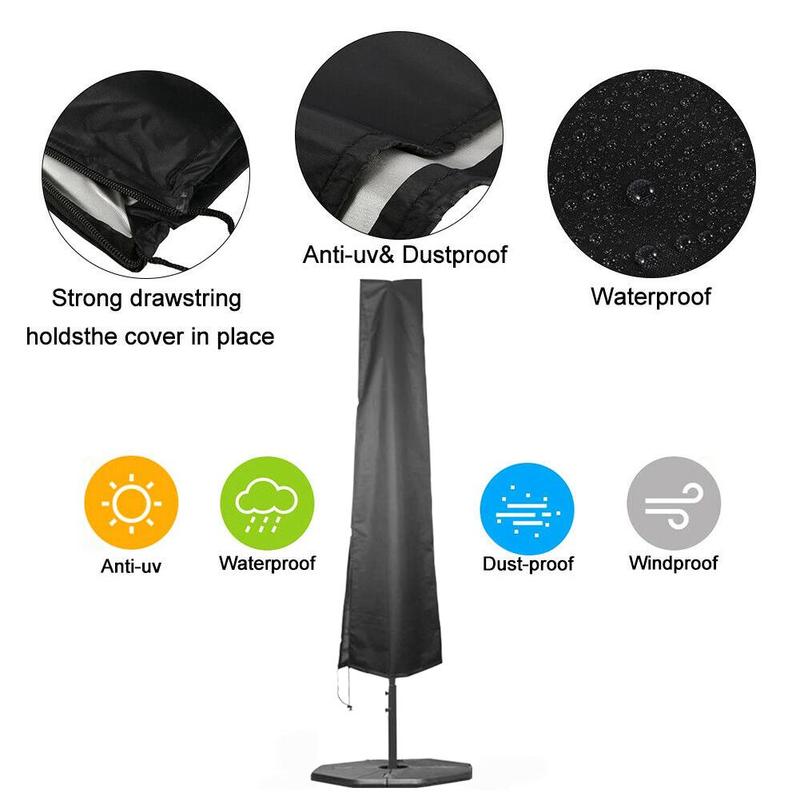 Waterproof Oxford Cloth Outdoor Umbrella Cover Shade Weatherproof Garden Parasol Patio Cover Accessories Rain Cantilever N7A4