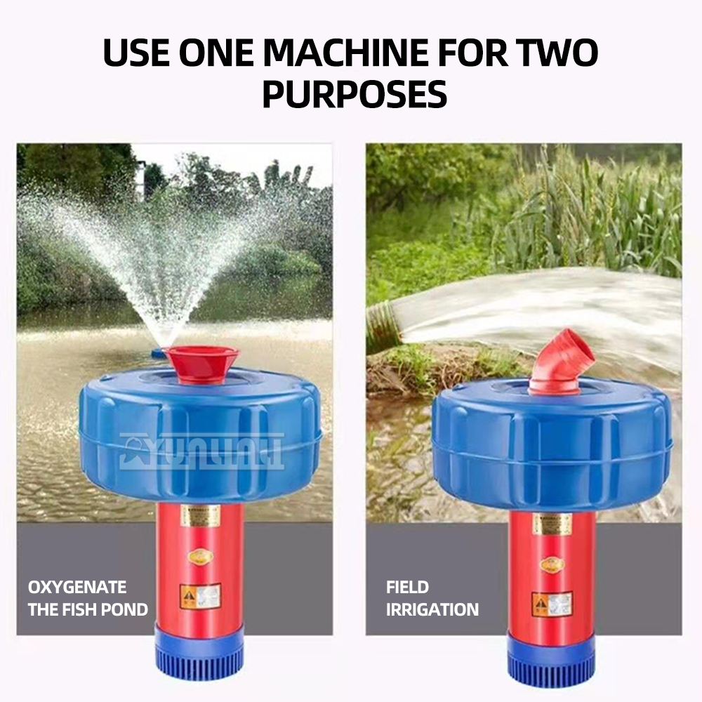 1500w Drainage Aquarium Aeration Fish pond aerator Farming Oxygenation Pond Floating Aerator Float Pump Aerator Oxygen Pump