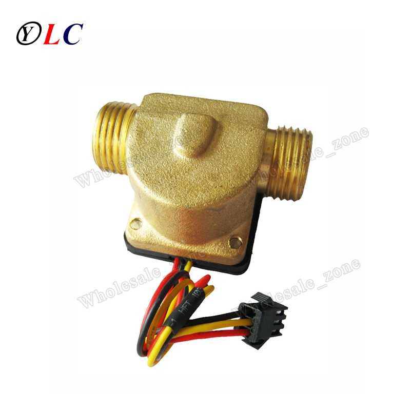 1/2" Water Controller Impeller Flowmeter Water Flow Sensor Water Flow Meter Copper Flow Sensor 1-60L/min