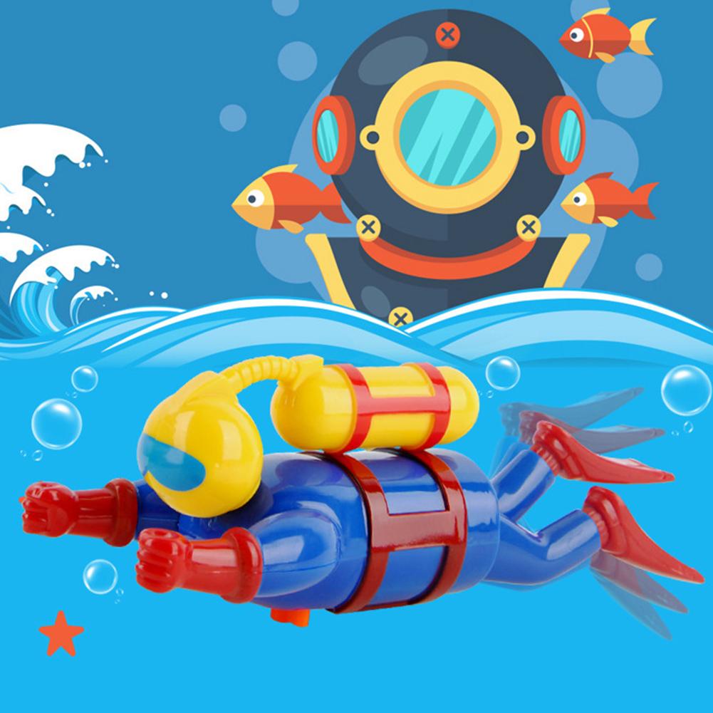 Creatieve Cartoon Kinderen Zwemmen Zwemmen Speelgoed Metgezel Clockwork Diver Pop Bad Speelgoed Klassieke Drijvende Snorkelen Wind Up Speelgoed