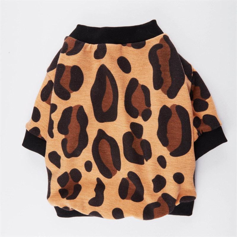 Franse Bulldog Kleding Sexy Luipaard Hond Hoodie T-shirt Pug Kleding Poedel Pommeren Schnauzer Welsh Corgi Kostuum Huisdier Jas: M