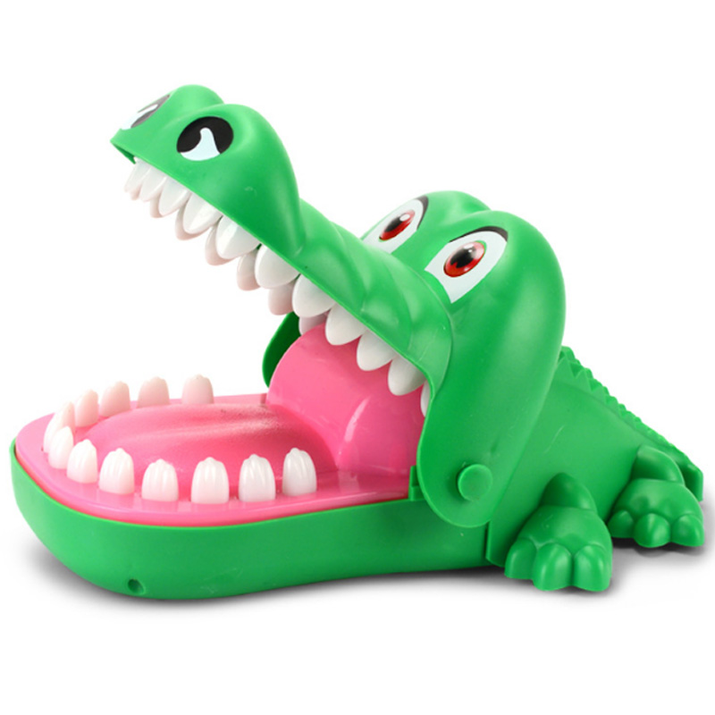 Mond Tandarts Bite Finger Speelgoed Grote Krokodil Tanden Trekken Bar Spelletjes Elektrische Licht Geluid Speelgoed Kids Funny Speelgoed Voor Kinderen gi