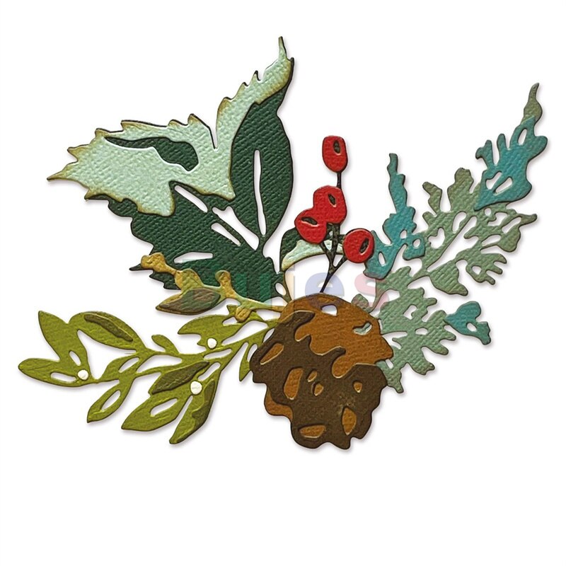 Sizzix Set di Fustelle Thinlits 664227 2 pz Fiocchi di Neve