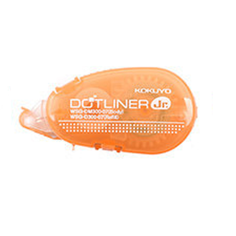 Correction Tape Double Sided Adhesive Dots Stick Roller Permanent Refillable Applicator Glue Tape Dispenser: Orange