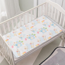 Spädbarn spädbarnssäng cool matta sängkläder madrass skyddsdyna sängmatta sommar cool matta tecknad lakan babyvård bhs 017