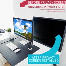 Anti-peep-beskyttelse film privatlivsfilter 17-20 tommer computerskærm desktop computer l skærm sikkerhed besked note størrelse
