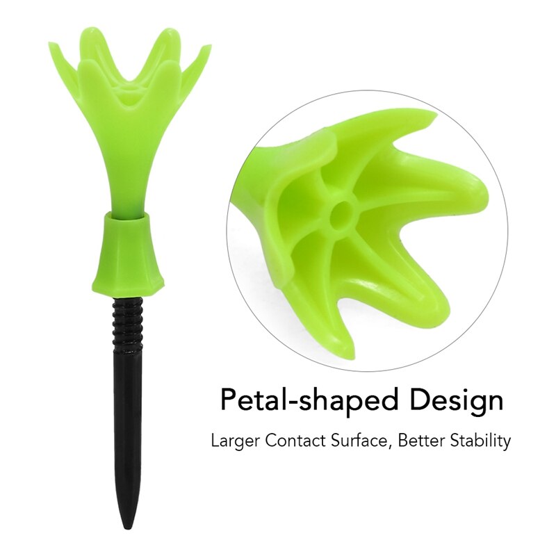 3Pcs Plastic Golf Tees Height Adjustable Golf Tee Golfing Tee Golf Accessories,Blue Color