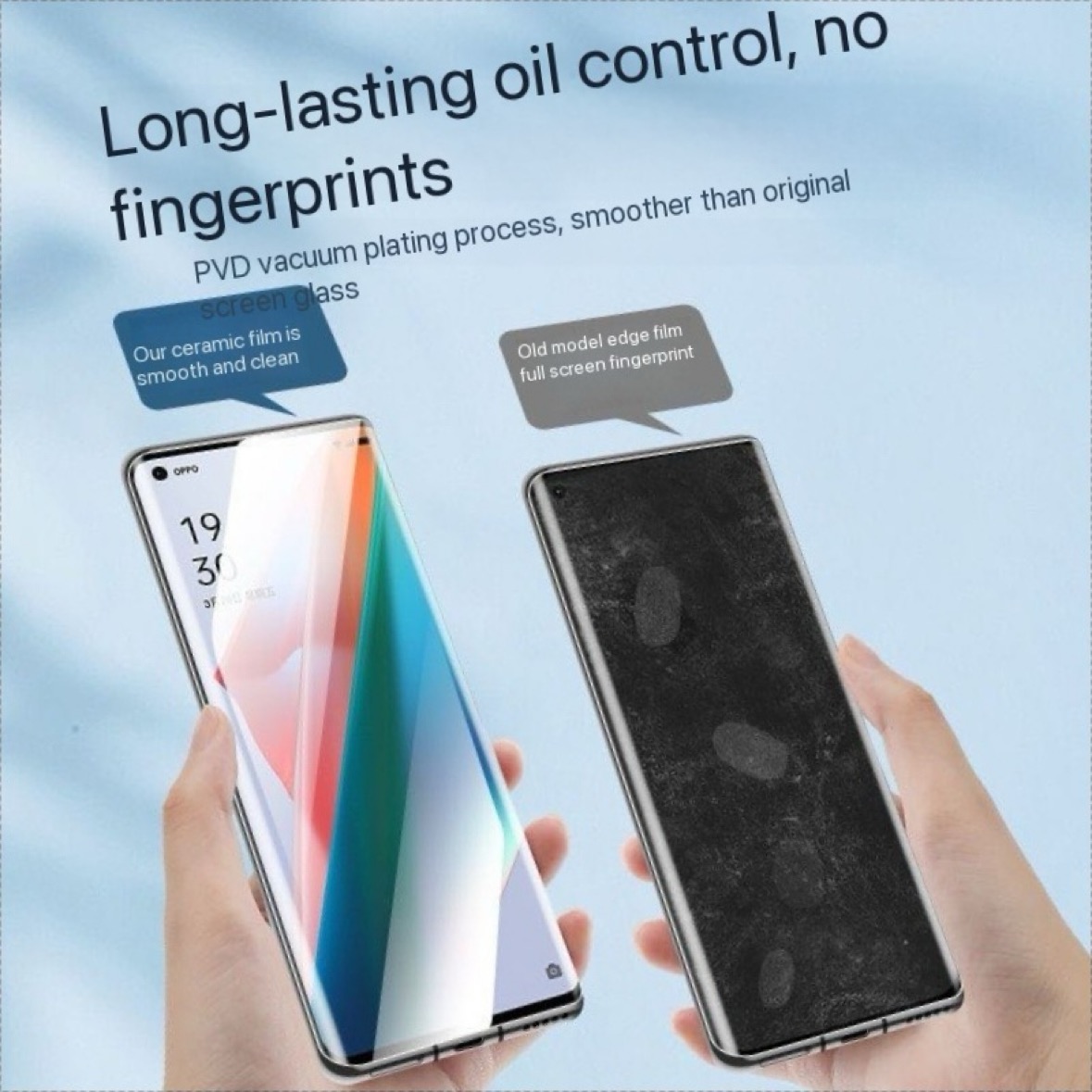 Protector de pantalla curvo 3D para OPPO Reno 14 Pro + Reno 13 12 11 10 9 8 7 6 5 4 3 Pro plus reparación de vidrio no templado antiarañazos