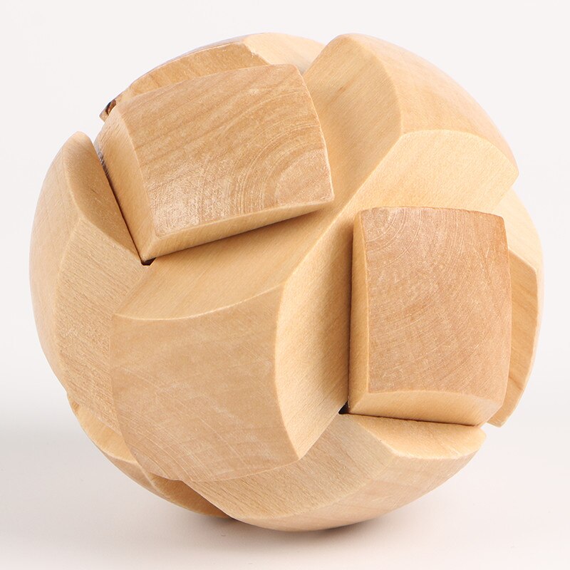 Juguete educativo tradicional chino Kong Ming Luban Lock, rompecabezas de madera 3D único, Cubo de madera intelectual clásico, divertido: 8