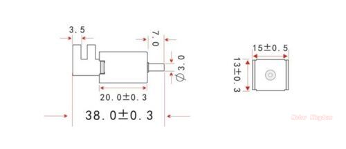 Micro-électrovanne électrique 6V 12V 24V cc, 2 positions, 3 voies, Valve d'air, Valve de gaz, Valve d'évent