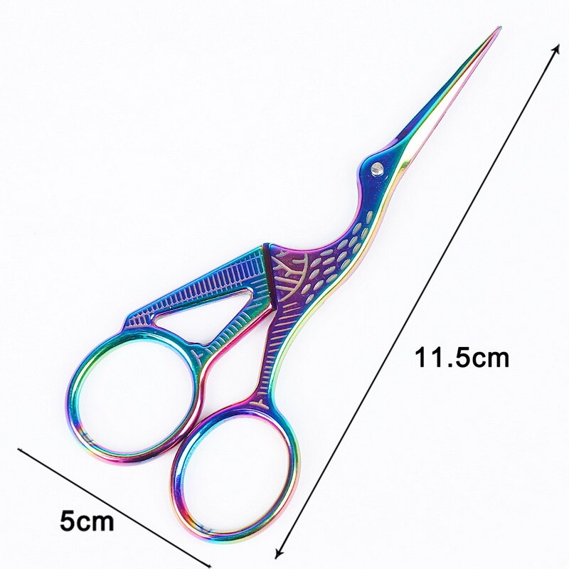 Stainless steel Sewing Scissors antique style fabric cutting machine Portable crane Home Garment factory Sewing Scissors Whole: 11.5cm Mix Color