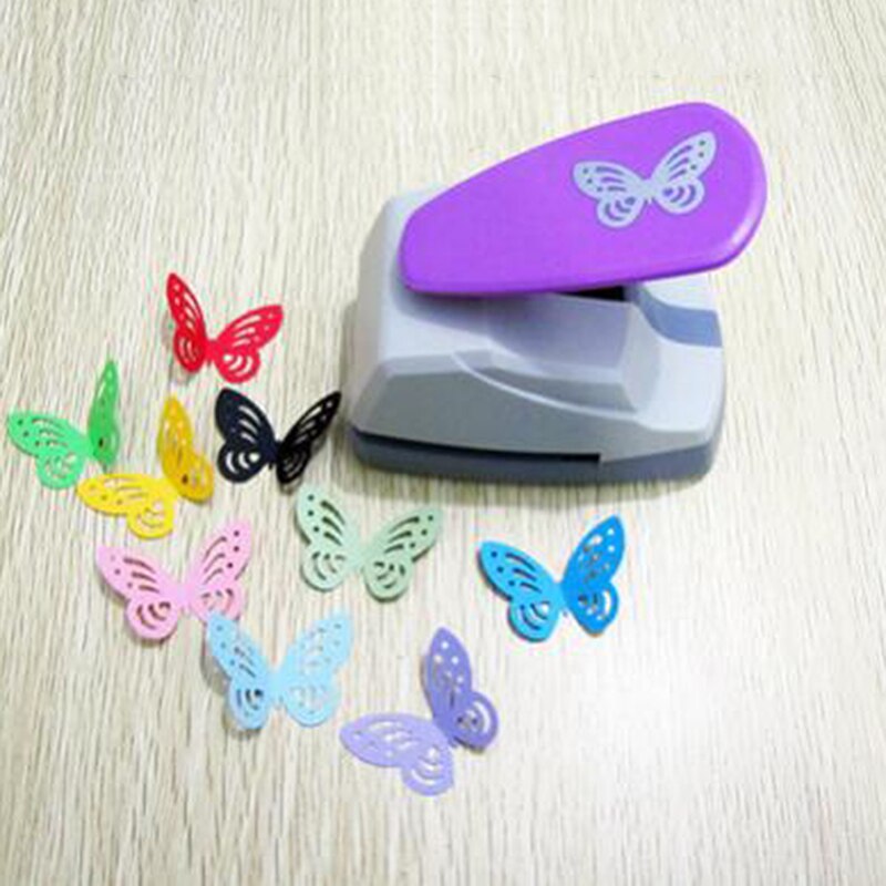Cortador de papel en forma de mariposa grande 3D para tarjeta de felicitación, máquina para álbumes de recortes, perforadora de agujeros hecha a mano, Juguetes DIY para niños