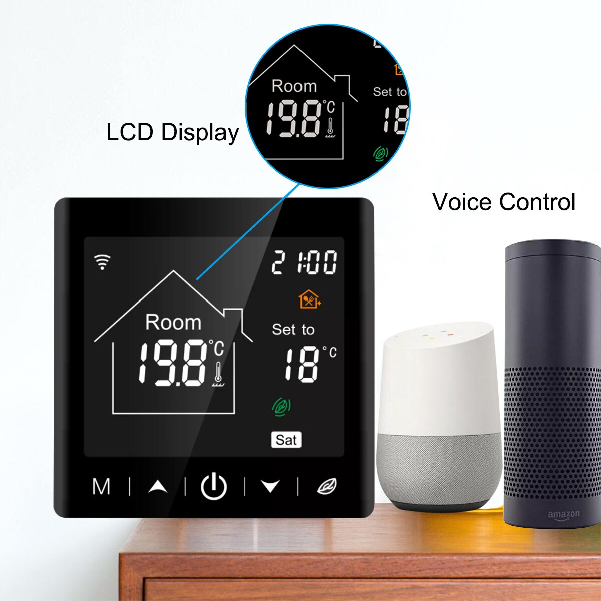Tuya Wifi Slimme Thermostaat 220V Temperatuur Controller Voor Water/Elektrische/Gas Boiler Verwarming Kamer Thermoregulator Met Alexa