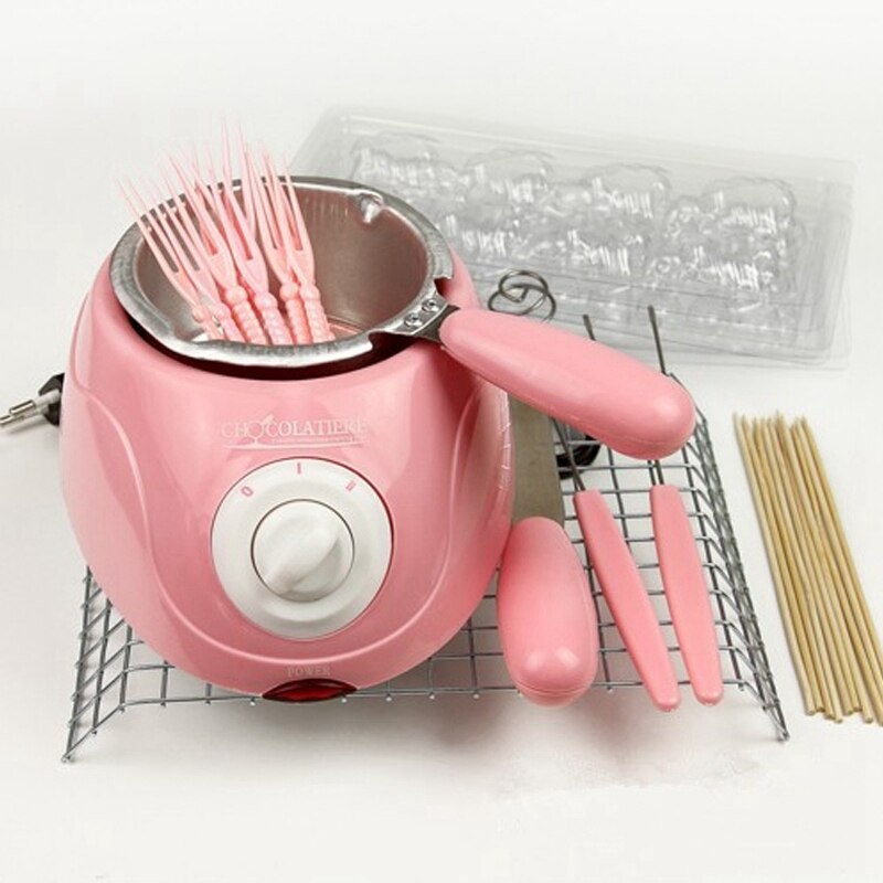 -Chocolate Candy Melting Pot Electric Chocolate Fountain Fondue Chocolate Melt Pot Melter Machine Diy Kitchen Tool Handm