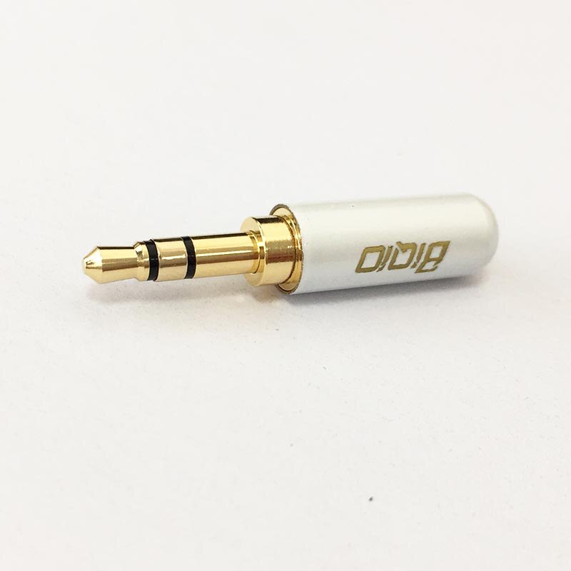 2pcs 3.5mm male connector dual channel earphone plug soldering terminal