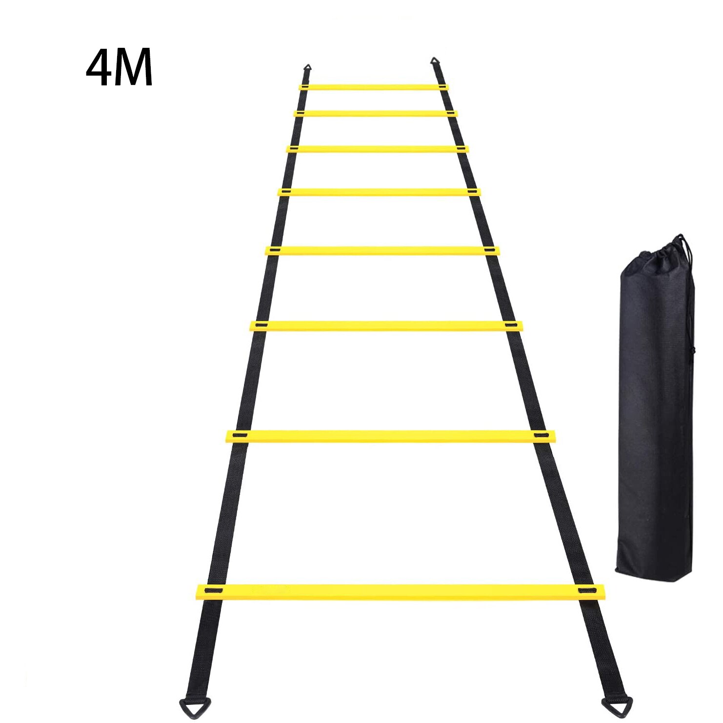 Flessibilità scaletta agilità cinturino in nylon scaletta da salto velocità allenamento fitness scala scala allenamento calcio scala energetica: 4M 8Rung